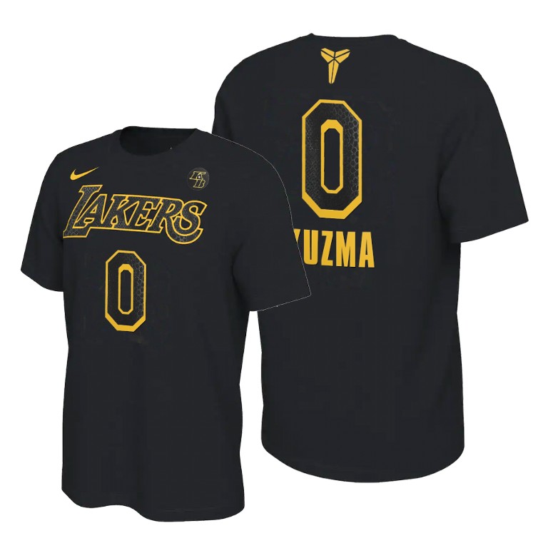 Men's Los Angeles Lakers Kyle Kuzma #0 NBA Inspired Restart 2020 Mamba Week Black Basketball T-Shirt AUC0583XL